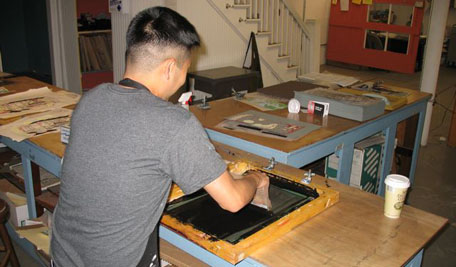 Alex Kim screen printing